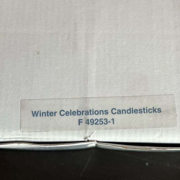Marquis Waterford winter celebration crystal candle sticks nwt - Picture 4 of 10